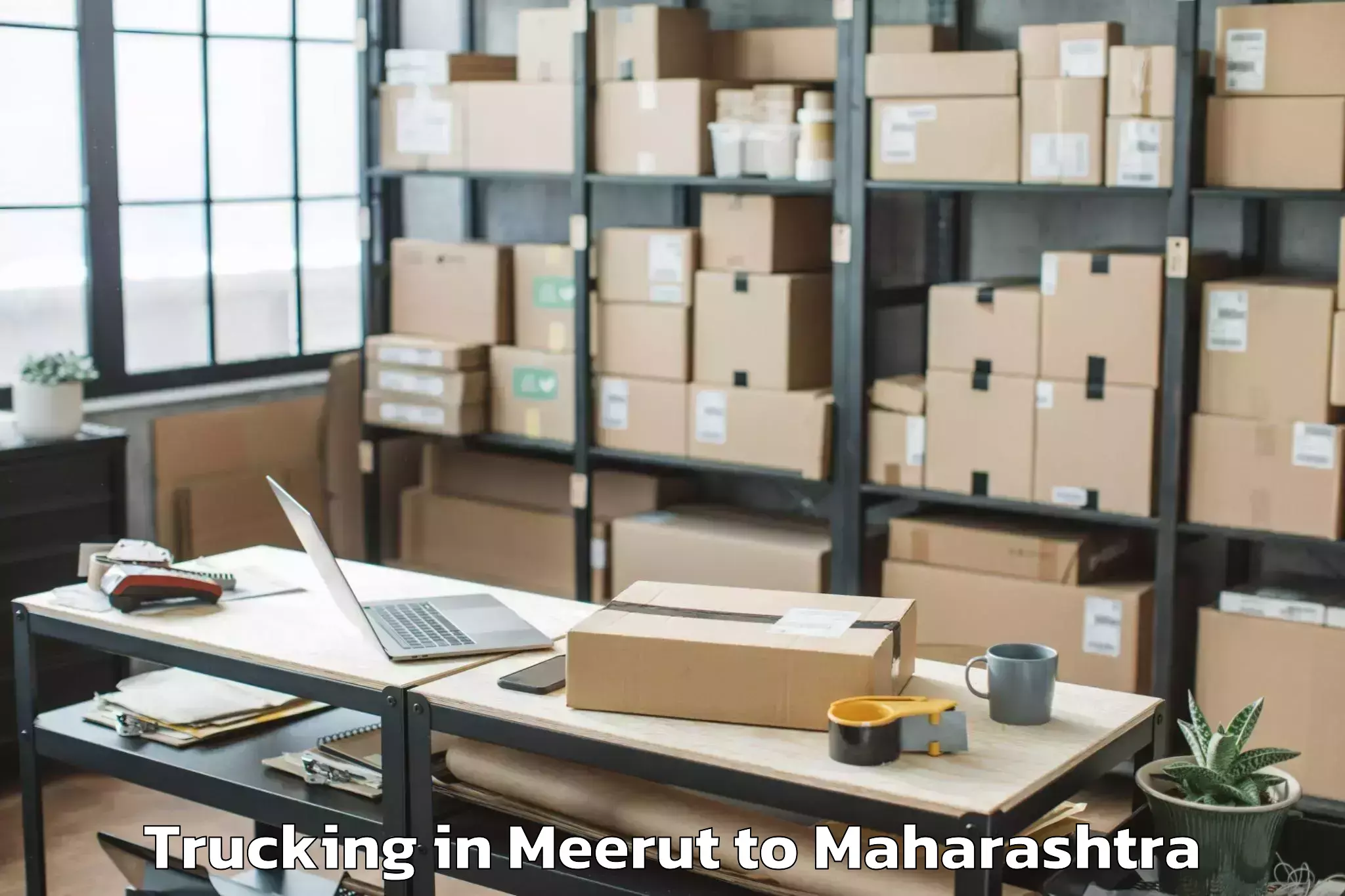 Leading Meerut to Navapur Trucking Provider